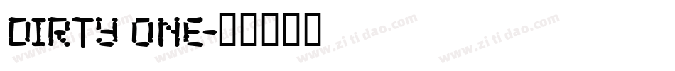 Dirty One字体转换